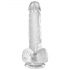 King Cock Clear 6 - Sugekopping, realistisk dildo (15 cm)