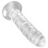 King Cock Clear 6 - sugekop dildo (15 cm)