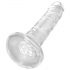 King Cock Clear 6 - sugekop dildo (15 cm)