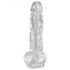 King Cock Clear 8 - sugekop dildo med kugler (20cm)