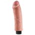 King Cock 8 - bøjeligt, realistisk vibrator (25cm)