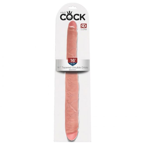 King Cock 16 dobbelt dildo - livagtig (41 cm) - natur