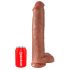 King Cock 15 - kæmpe dildo (38cm) - mørk natur