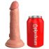 King Cock Elite 6 - naturtro dildo med sugekop (15 cm)