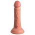 King Cock Elite 6 - naturtro dildo med sugekop (15 cm)