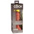 King Cock Elite 6 - sugekop dildo, realistisk, mørk (15cm)