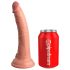 King Cock Elite 7 - Sugende realistisk dildo (18 cm) - naturfarvet