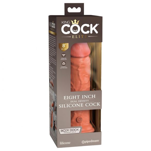 King Cock Elite 20 cm natur - med sugekop