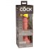 King Cock Elite 6 - sugekop, realistisk vibrator (15cm) - naturlig