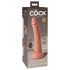 King Cock Elite 7 - sugevibrator 18cm, naturfarve, radiofjernbetjent