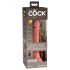 King Cock Elite 7 - sugevibrator 18cm, naturfarve, radiofjernbetjent