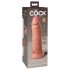 King Cock Elite 8 - naturtro vibrator med sugekop, 20 cm