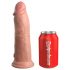 King Cock Elite 8 - naturtro vibrator med sugekop, 20 cm