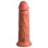 King Cock Elite 8 - Livagtig 20cm vibrator (mørk natur)