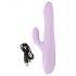 SMILE Thrusting - roterende vibrator med klitorisstimulator (lilla)