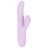 SMILE Thrusting - roterende vibrator med klitorisstimulator (lilla)