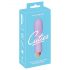 Cuties Mini - genopladelig, vandtæt, rillet vibrator (lilla)