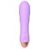 Cuties Mini - genopladelig, vandtæt, rillet vibrator (lilla)