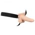 You2Toys Strap-on - Opladelig og justerbar vibrator (naturlig)