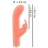 You2Toys Peachy! mini rabbit - genopladelig kanin-vibrator (fersken)