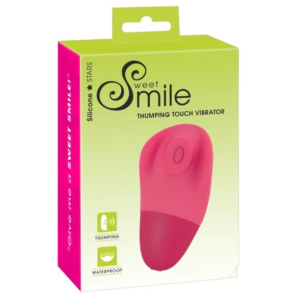 SMILE Thumping Touch - genopladelig pulserende klitorisvibrator (pink)