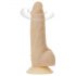 Naked Addiction Rotating 7 - genopladelig roterende vibrator (18 cm) - natur