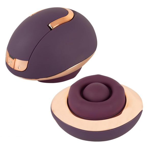 Belou - Genopladelig, roterende vulva-massager vibrator (lilla)