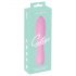 Cuties Mini 3 - genopladelig, vandtæt, rillet vibrator (pink)