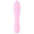 Cuties Mini 3 - genopladelig, vandtæt, rillet vibrator (pink)