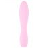 Cuties Mini 3 - genopladelig, vandtæt, rillet vibrator (pink)