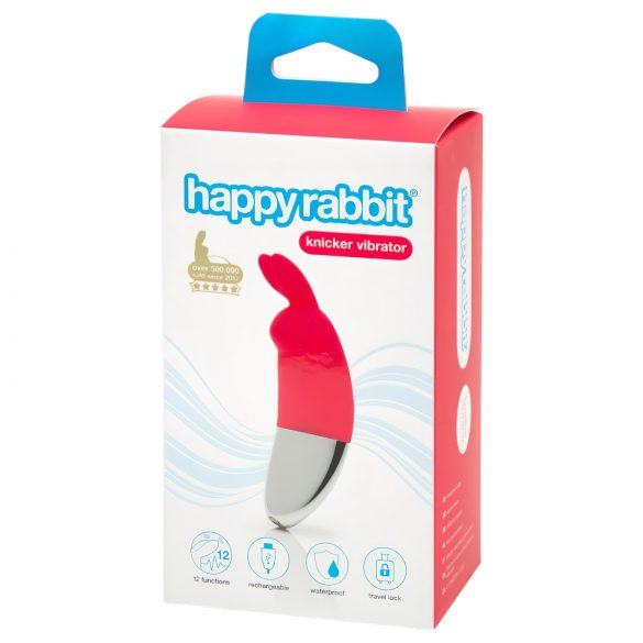 Happyrabbit Trusser - genopladelig klitorisvibrator (rød)