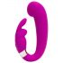 Happyrabbit Mini G - opladelig G-punkt vibrator med klitorisarm (lilla)