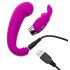 Happyrabbit Mini G - opladelig G-punkt vibrator med klitorisarm (lilla)