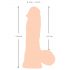 Nature Skin - Dildo med Hud - 20cm (Naturlig)