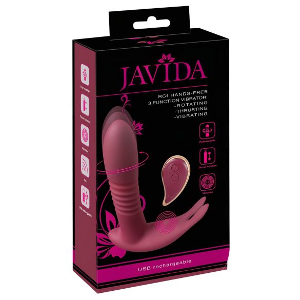 Javida RC - 3-funktions klitorisvibrator, rød