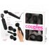 Couples Choice - genopladelig, opvarmelig massagevibrator (sort)