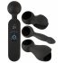 Couples Choice - genopladelig, opvarmelig massagevibrator (sort)