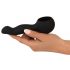 Couples Choice - genopladelig, opvarmelig massagevibrator (sort)