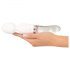 Liaison Wand - LED-vibrator i silikone/glas (transparent)