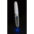 Liaison Straight - Genopladelig LED Vibrator (gennemsigtig hvid)