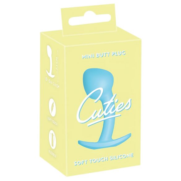 Cuties Mini Anal Plug - silikone anal plug - blå (2,6 cm)