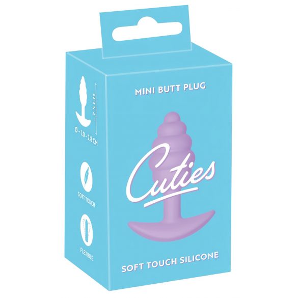 Cuties Mini Butt Plug - silikone anal plug - lilla (2,8 cm)