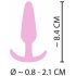 Cuties Mini Butt Plug - silikone anal plug - pink (2,1 cm)