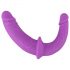 SMILE - Dobbelt strap-on dildo med trusser (lilla-svart)