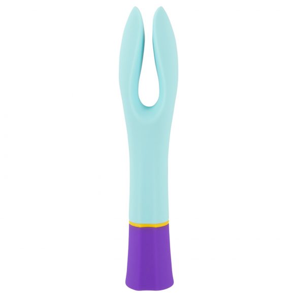 You2Toys farverig - genopladelig, vandtæt dobbelt motor vibrator (flerfarvet)