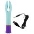 You2Toys farverig - genopladelig, vandtæt dobbelt motor vibrator (flerfarvet)