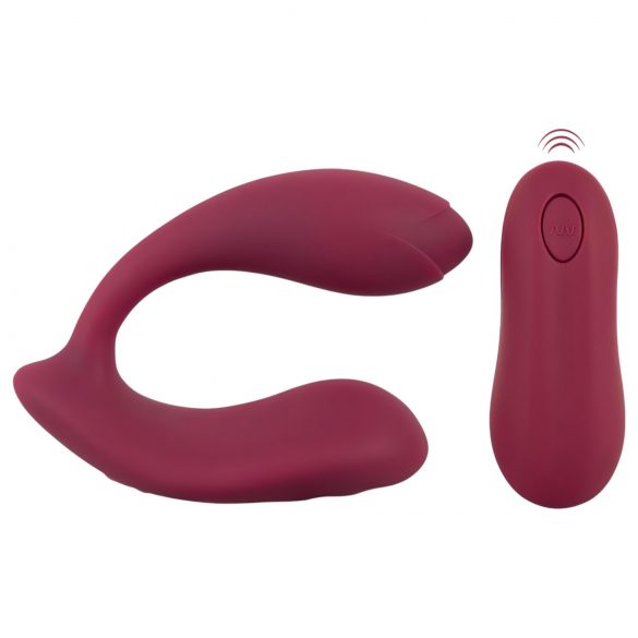 You2Toys Rosenrot - genopladelig, trådløs bærbar vibrator (rød)