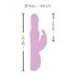 SMILE Pearly Rabbit - Perlevibrator med klitorisvibrator (pink)