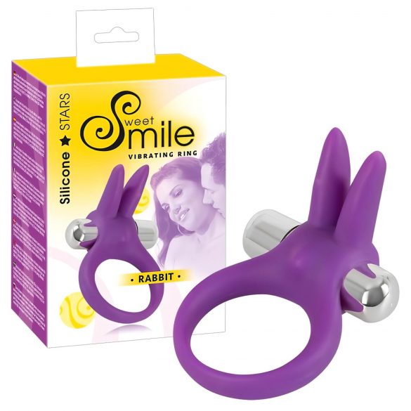 SMILE Rabbit - lilla vibrerende penisring