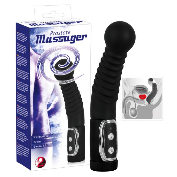 You2Toys - Roterende prostata massager (sort)